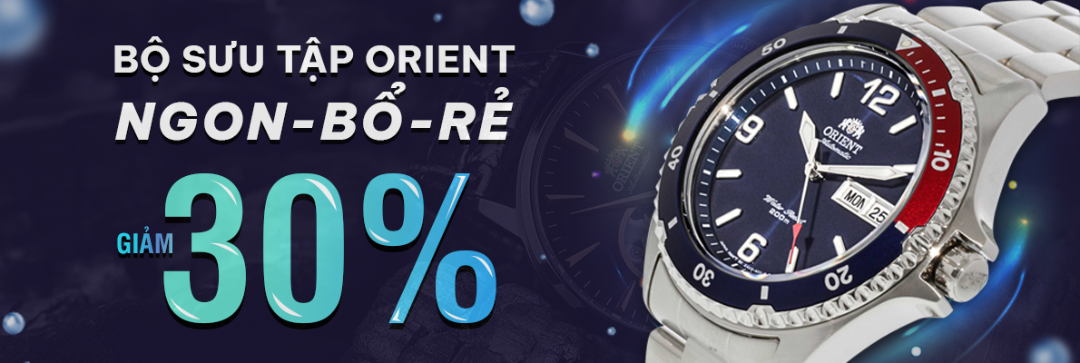 Đồng hồ Orient giảm 30%