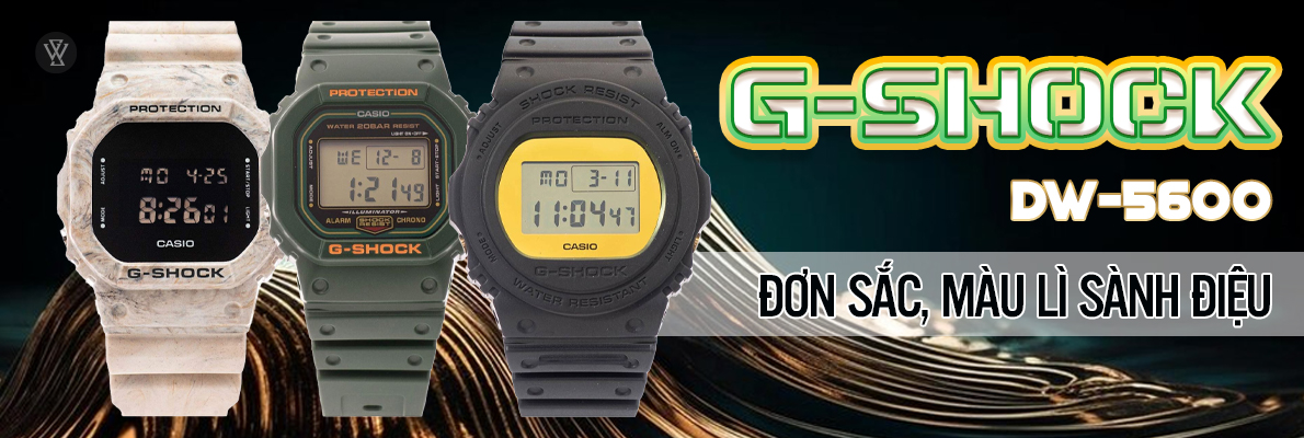 G-Shock DW-5600 màu lì sành điệu