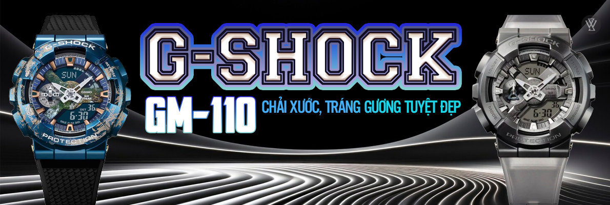 G-Shock GM-110 chải xước tráng gương